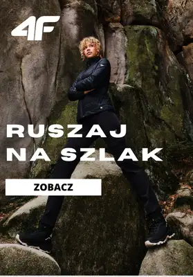 Długi weekend - gazetka promocyjna 4F | Odzież trekkingowa - ruszaj na szlak od poniedziałku 27.05 
