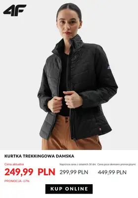 Długi weekend - gazetka promocyjna 4F | Odzież trekkingowa - ruszaj na szlak od poniedziałku 27.05  - strona 4