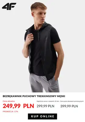 Długi weekend - gazetka promocyjna 4F | Odzież trekkingowa - ruszaj na szlak od poniedziałku 27.05  - strona 3