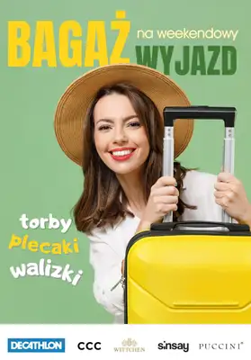 Długi weekend - gazetka promocyjna Bagaż na weekendowy wyjazd SUPER CENY! | ccc, decathlon i inni... od wtorku 28.05 do niedzieli 02.06