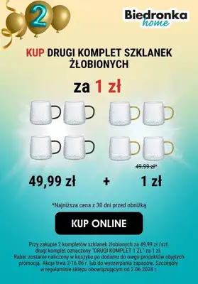 Biedronka Home - gazetka promocyjna Drugie urodziny Biedronka Home! od poniedziałku 10.06 do niedzieli 16.06 - strona 5