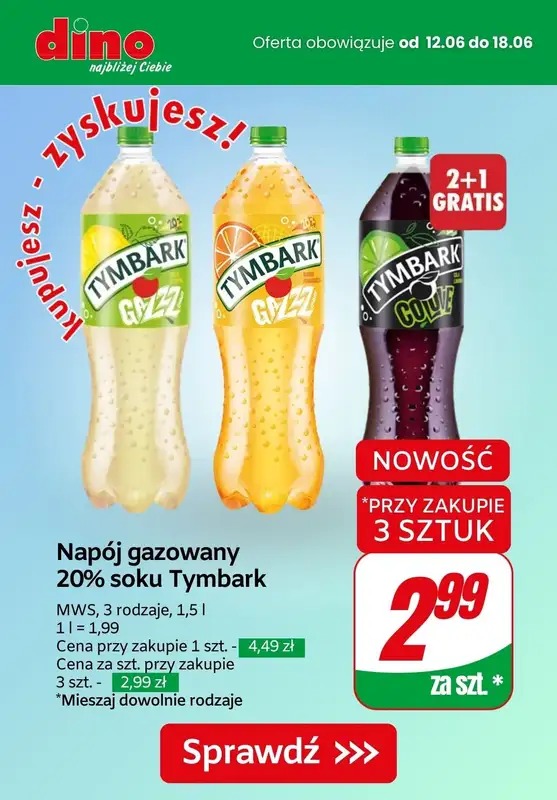 2024 EURO - gazetka promocyjna Napoje gazowane - gdzie taniej? od środy 12.06 do soboty 15.06 - strona 13