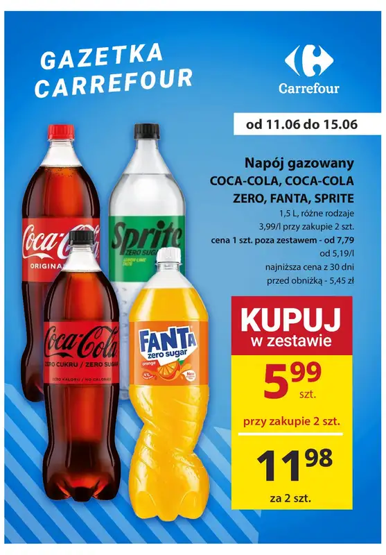 2024 EURO - gazetka promocyjna Napoje gazowane - gdzie taniej? od środy 12.06 do soboty 15.06 - strona 6