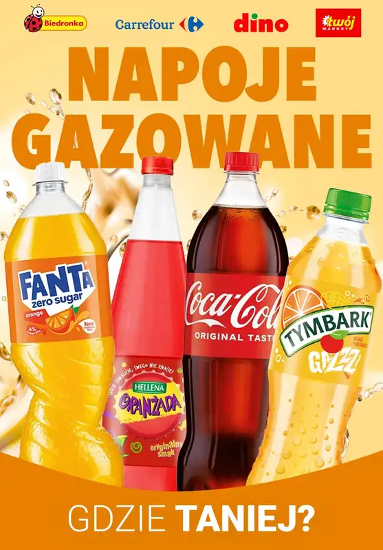 2024 EURO - gazetka promocyjna Napoje gazowane - gdzie taniej? od środy 12.06 do soboty 15.06