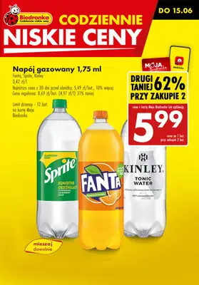 2024 EURO - gazetka promocyjna Napoje gazowane - gdzie taniej? od środy 12.06 do soboty 15.06 - strona 8