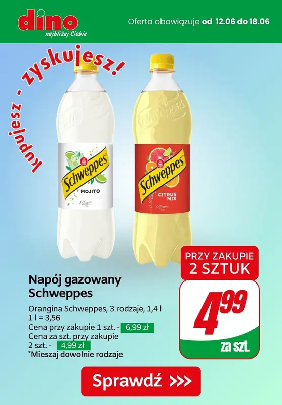 2024 EURO - gazetka promocyjna Napoje gazowane - gdzie taniej? od środy 12.06 do soboty 15.06 - strona 11