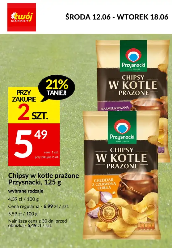 2024 EURO - gazetka promocyjna CHIPSY - gdzie taniej? od środy 12.06 do soboty 15.06 - strona 6