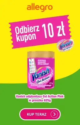 Vanish - gazetka promocyjna Vanish - atrakcyjne oferty na Allegro! od środy 12.06 do niedzieli 23.06 Vanish - gazetka promocyjna Vanish - atrakcyjne oferty na Allegro! od środy 12.06 do niedzieli 23.06