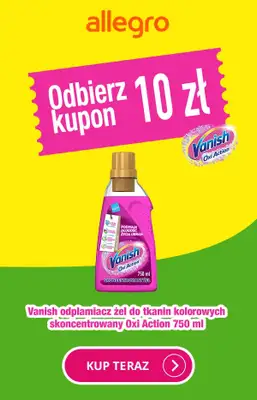Vanish - gazetka promocyjna Vanish - atrakcyjne oferty na Allegro! od środy 12.06 do niedzieli 23.06 - strona 7 Vanish - gazetka promocyjna Vanish - atrakcyjne oferty na Allegro! od środy 12.06 do niedzieli 23.06 - strona 7