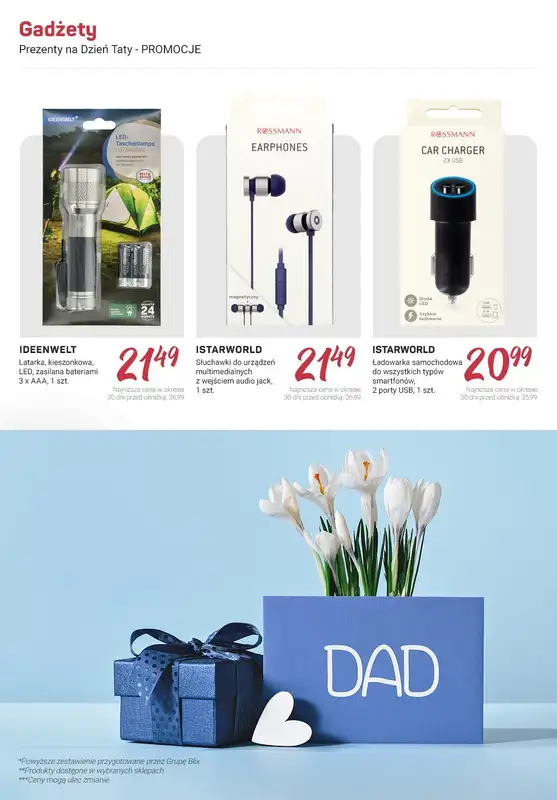 DZIEŃ OJCA - prezenty - gazetka promocyjna Rossmann | Prezenty na Dzień Taty - PROMOCJE od soboty 15.06 do czwartku 20.06 - strona 9