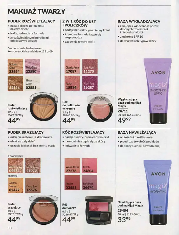 AVON - gazetka promocyjna Katalog lipiec 2024 od poniedziałku 01.07 do środy 31.07 - strona 38