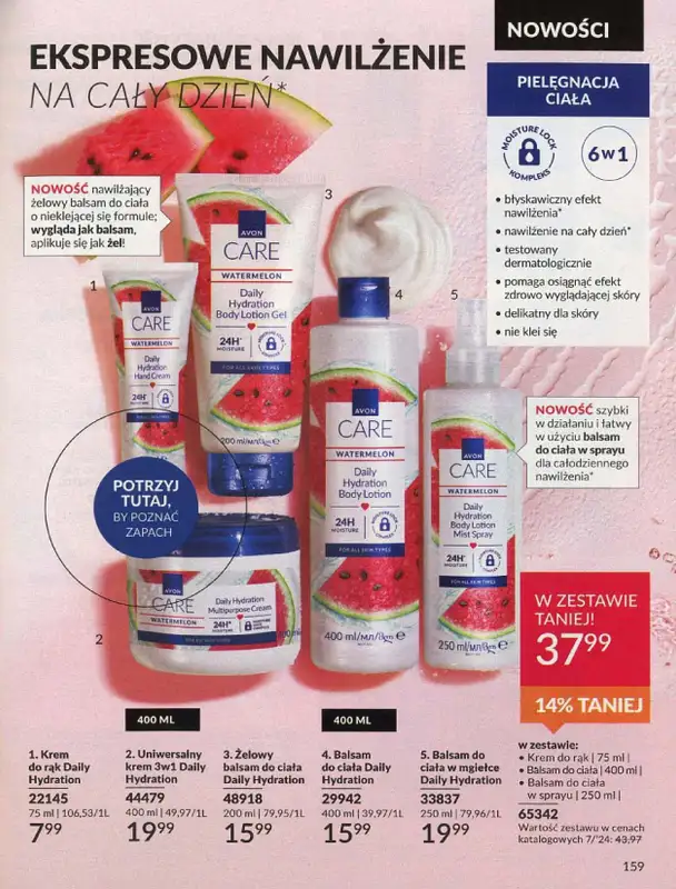 AVON - gazetka promocyjna Katalog lipiec 2024 od poniedziałku 01.07 do środy 31.07 - strona 159