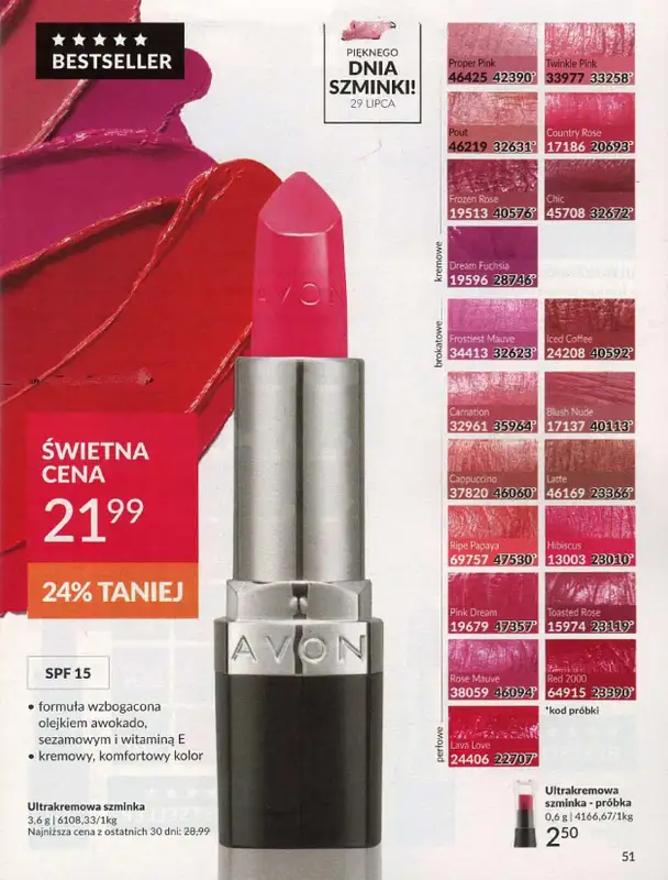 AVON - gazetka promocyjna Katalog lipiec 2024 od poniedziałku 01.07 do środy 31.07 - strona 51