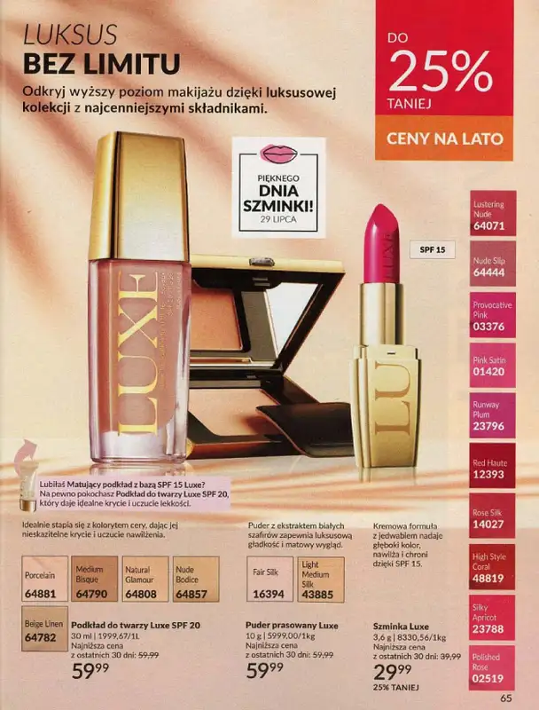 AVON - gazetka promocyjna Katalog lipiec 2024 od poniedziałku 01.07 do środy 31.07 - strona 65