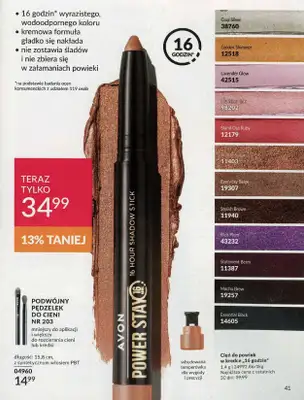 AVON - gazetka promocyjna Katalog lipiec 2024 od poniedziałku 01.07 do środy 31.07 - strona 41 AVON - gazetka promocyjna Katalog lipiec 2024 od poniedziałku 01.07 do środy 31.07 - strona 41