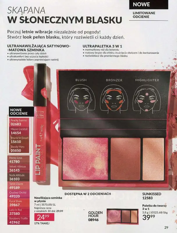 AVON - gazetka promocyjna Katalog lipiec 2024 od poniedziałku 01.07 do środy 31.07 - strona 29