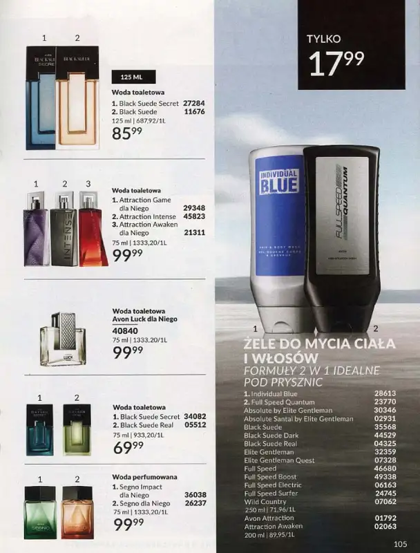 AVON - gazetka promocyjna Katalog lipiec 2024 od poniedziałku 01.07 do środy 31.07 - strona 105