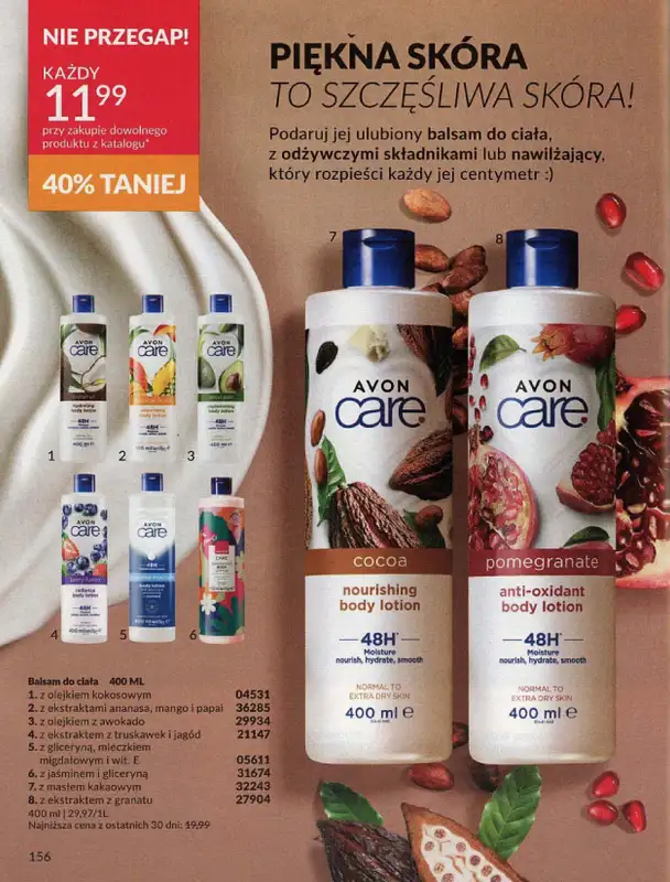 AVON - gazetka promocyjna Katalog lipiec 2024 od poniedziałku 01.07 do środy 31.07 - strona 156