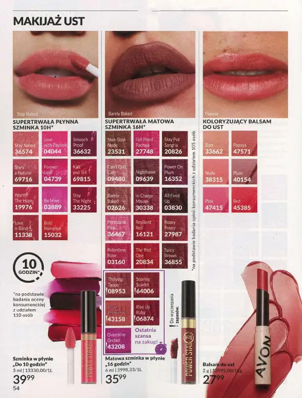 AVON - gazetka promocyjna Katalog lipiec 2024 od poniedziałku 01.07 do środy 31.07 - strona 54