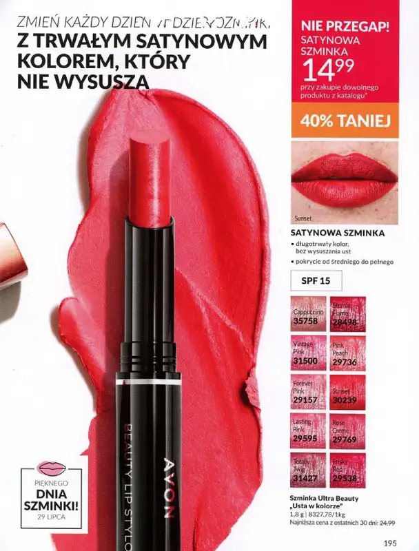 AVON - gazetka promocyjna Katalog lipiec 2024 od poniedziałku 01.07 do środy 31.07 - strona 195