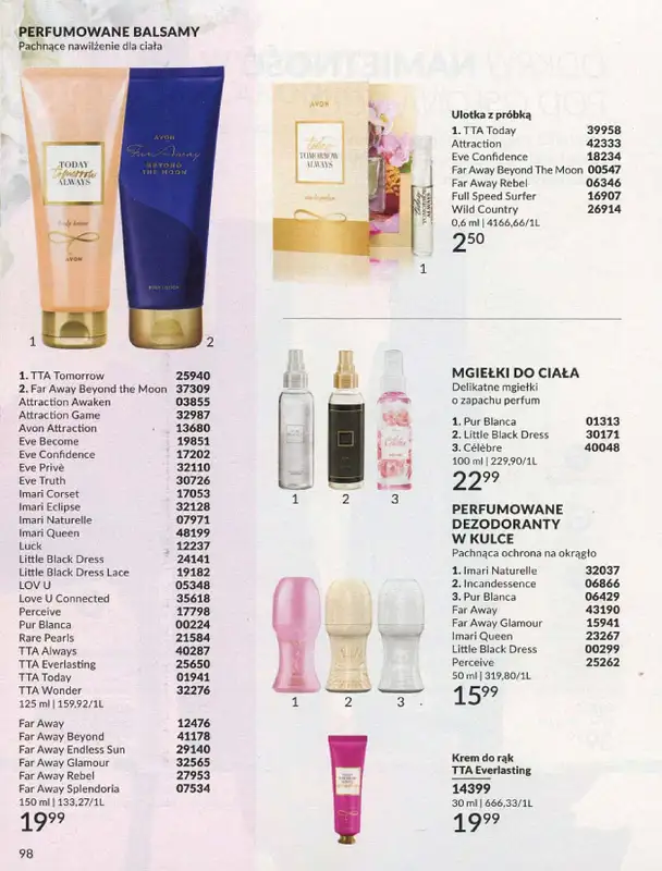 AVON - gazetka promocyjna Katalog lipiec 2024 od poniedziałku 01.07 do środy 31.07 - strona 98