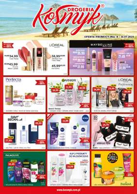 Drogeria Kosmyk - gazetka promocyjna Gazetka od wtorku 09.07 do środy 31.07