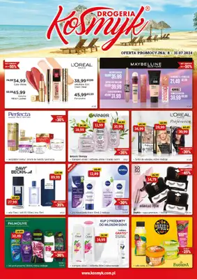 Drogeria Kosmyk - gazetka promocyjna Gazetka od wtorku 09.07 do środy 31.07 Drogeria Kosmyk - gazetka promocyjna Gazetka od wtorku 09.07 do środy 31.07