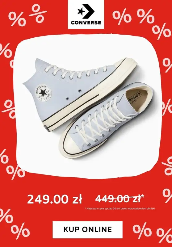 Converse - gazetka promocyjna Do -60% na trampki od wtorku 16.07  - strona 7