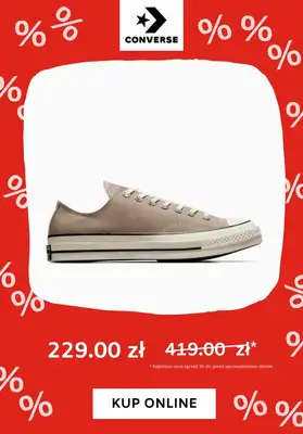 Converse - gazetka promocyjna Do -60% na trampki od wtorku 16.07  - strona 11