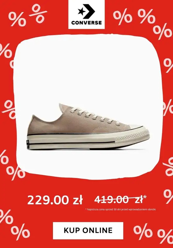 Converse - gazetka promocyjna Do -60% na trampki od wtorku 16.07  - strona 11