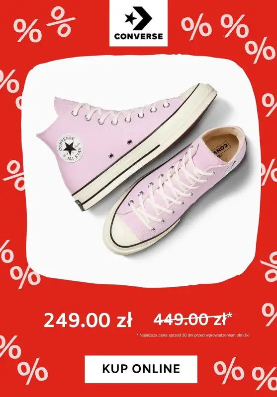 Converse - gazetka promocyjna Do -60% na trampki od wtorku 16.07  - strona 3