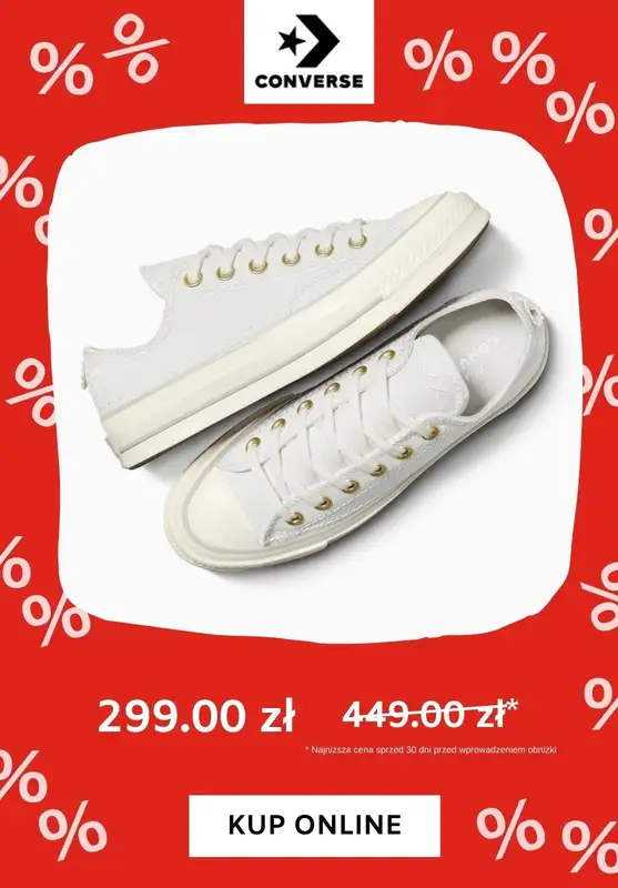 Converse - gazetka promocyjna Do -60% na trampki od wtorku 16.07  - strona 2