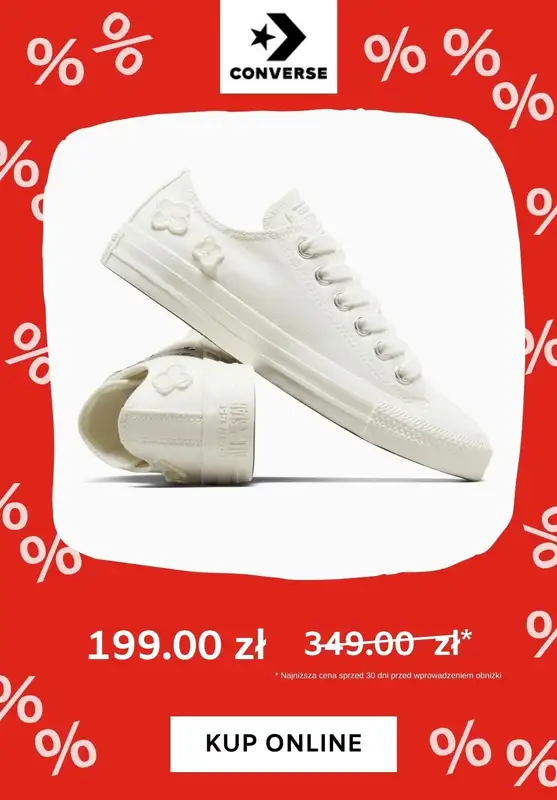 Converse - gazetka promocyjna Do -60% na trampki od wtorku 16.07  - strona 9