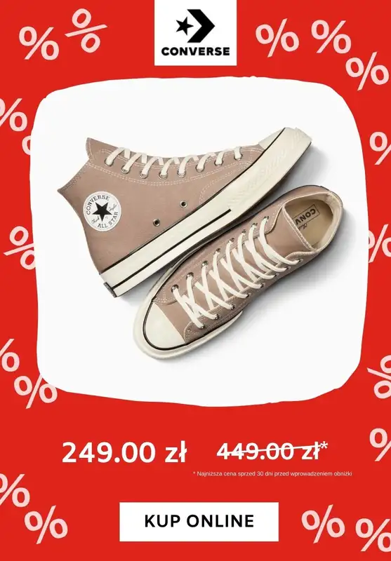 Converse - gazetka promocyjna Do -60% na trampki od wtorku 16.07  - strona 6