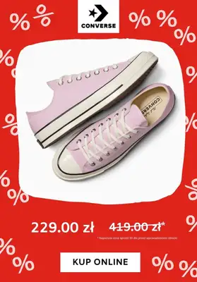 Converse - gazetka promocyjna Do -60% na trampki od wtorku 16.07  - strona 4