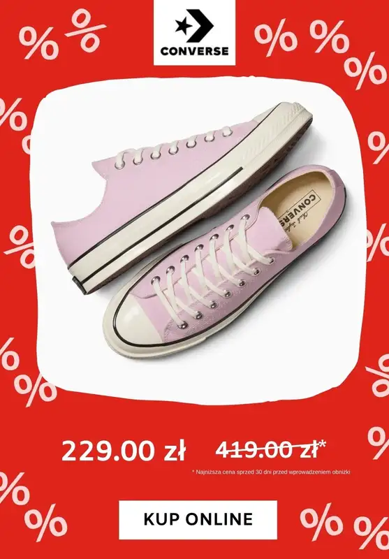 Converse - gazetka promocyjna Do -60% na trampki od wtorku 16.07  - strona 4
