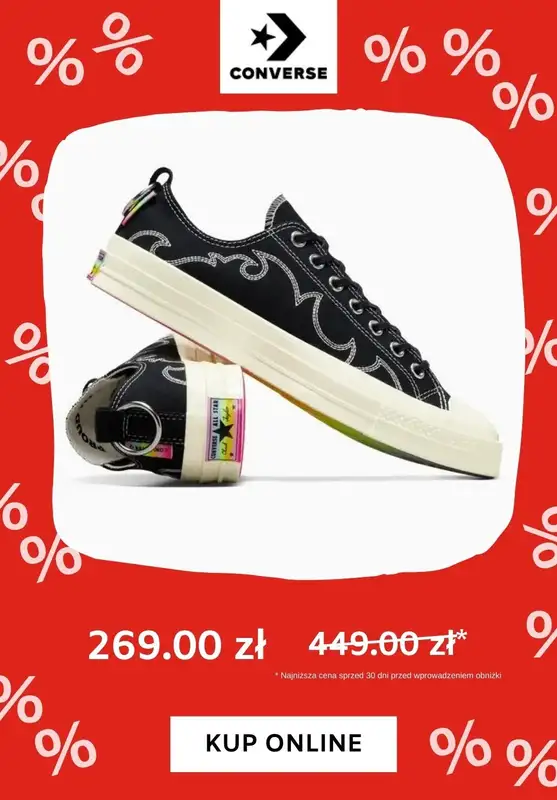 Converse - gazetka promocyjna Do -60% na trampki od czwartku 25.07  - strona 10