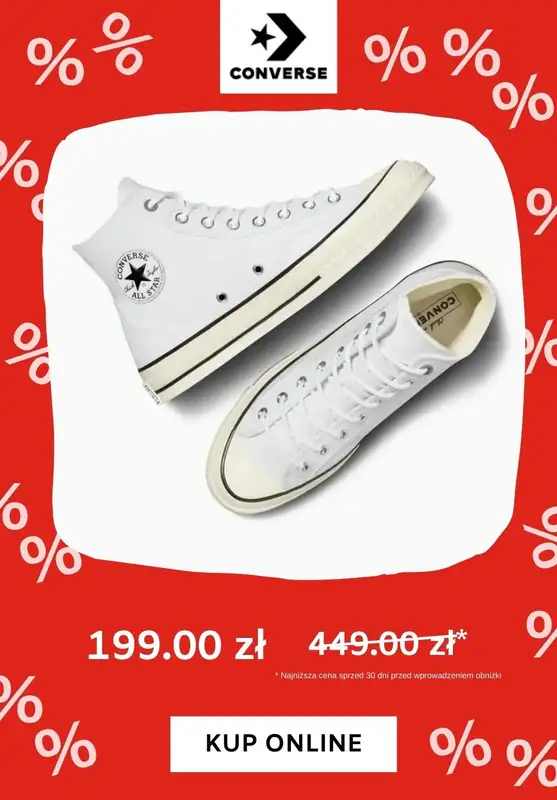 Converse - gazetka promocyjna Do -60% na trampki od czwartku 25.07  - strona 4
