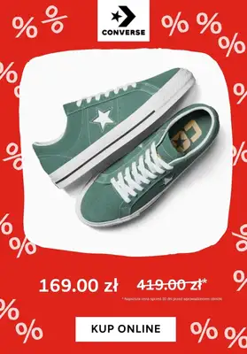 Converse - gazetka promocyjna Do -60% na trampki od czwartku 25.07  - strona 7