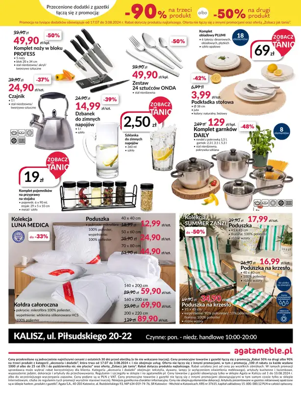 Salony Agata - gazetka promocyjna KALISZ: SALON AGATA OTWIERA SIĘ NA NOWO! Już 01.08.24! od czwartku 01.08 do soboty 10.08 - strona 16
