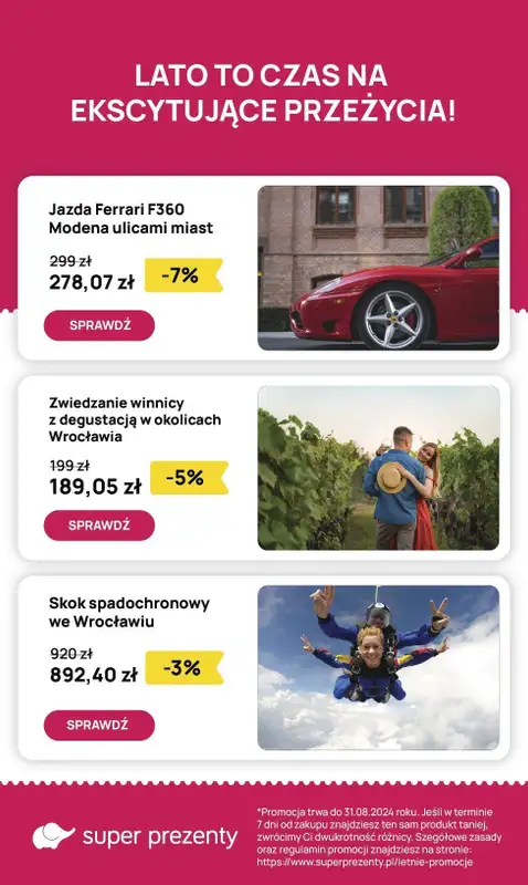 Super Prezenty - gazetka promocyjna Gazetka od wtorku 30.07 do poniedziałku 19.08 - strona 4