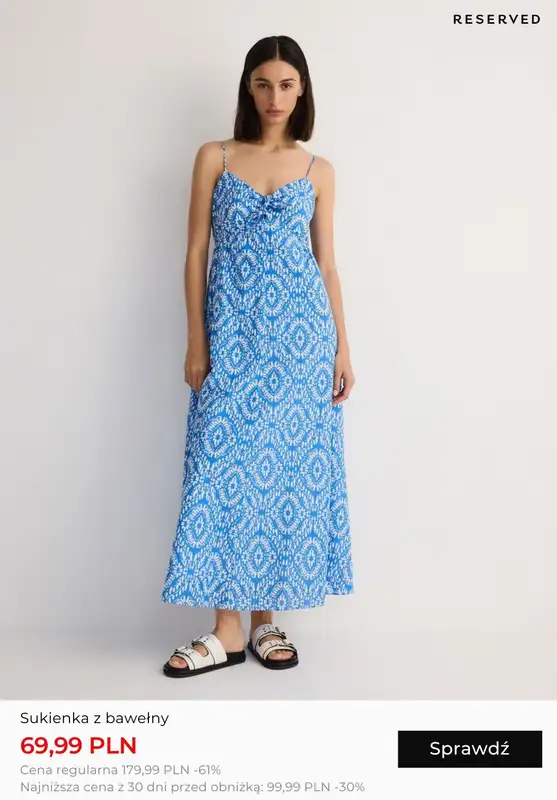 Reserved - gazetka promocyjna Wyprzedaż: Sukienki od środy 31.07 do środy 07.08 - strona 6