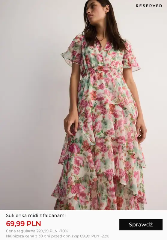 Reserved - gazetka promocyjna Wyprzedaż: Sukienki od środy 31.07 do środy 07.08 - strona 5