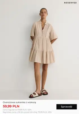 Reserved - gazetka promocyjna Wyprzedaż: Sukienki od środy 31.07 do środy 07.08 - strona 2