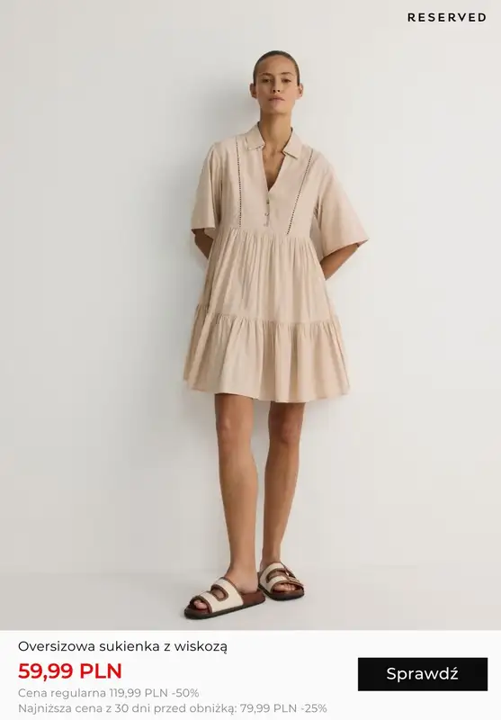 Reserved - gazetka promocyjna Wyprzedaż: Sukienki od środy 31.07 do środy 07.08 - strona 2