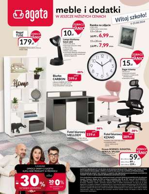 Salony Agata - gazetka promocyjna Gazetka od poniedziałku 05.08 do niedzieli 25.08