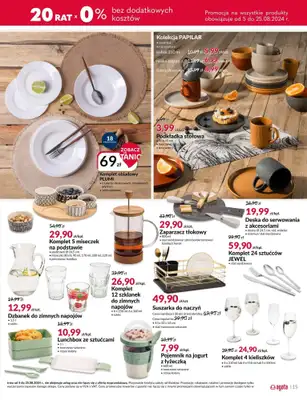 Salony Agata - gazetka promocyjna Gazetka od poniedziałku 05.08 do niedzieli 25.08 - strona 15