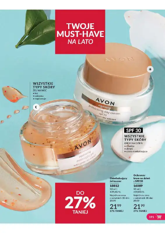 AVON - gazetka promocyjna Katalog od wtorku 06.08 do soboty 31.08 - strona 191