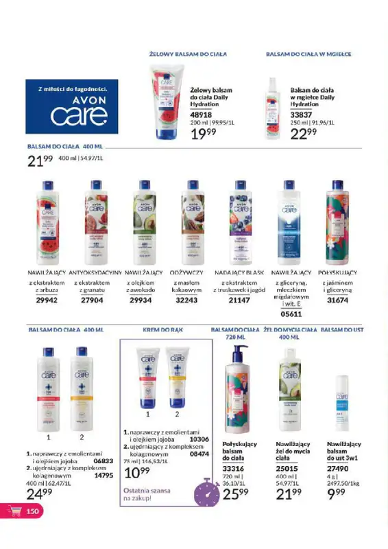 AVON - gazetka promocyjna Katalog od wtorku 06.08 do soboty 31.08 - strona 150