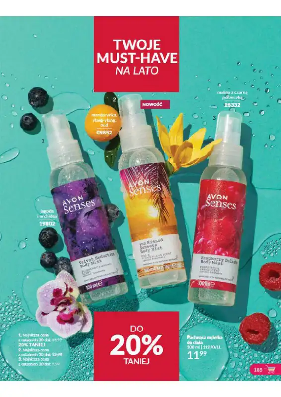 AVON - gazetka promocyjna Katalog od wtorku 06.08 do soboty 31.08 - strona 185